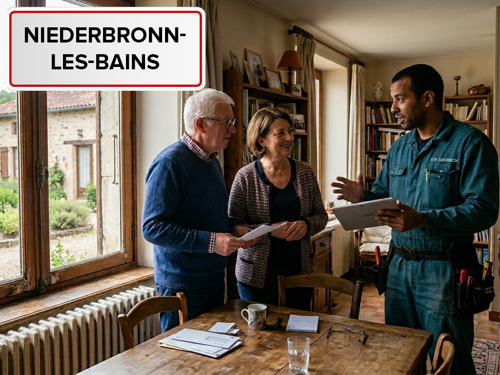 Installation de pompe à chaleur à Niederbronn-les-Bains (67110) dans le Bas-Rhin